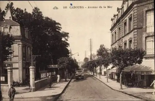 Ak Cabourg Calvados, Avenue de la Mer