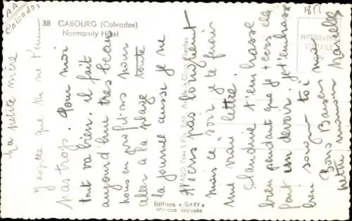 Ak Cabourg Calvados, Normandy Hotel