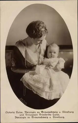 Ak Herzogin Viktoria Luise zu Braunschweig und Lüneburg, Prinzessin Friederike Luise