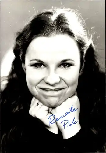 Ak Schauspielerin Renate Pick, Portrait, Autogramm