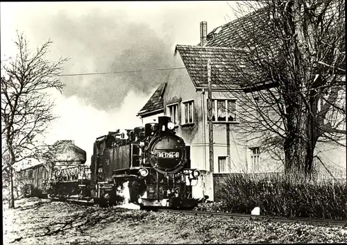 Ak Kipsdorf Altenberg im Erzgebirge, Schmalspurbahn, Freital Hainsberg