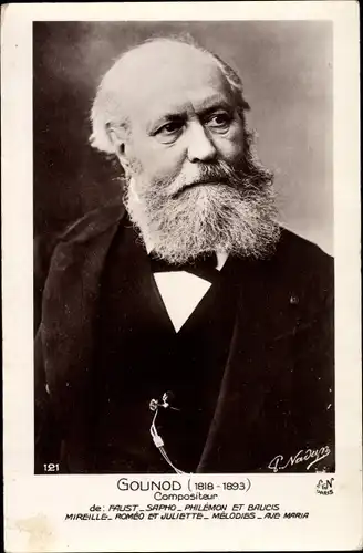 Ak Komponist Charles Gounod, Portrait