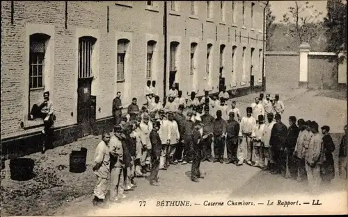 Ak Béthune Pas de Calais, Caserne Chambors, le Rapport