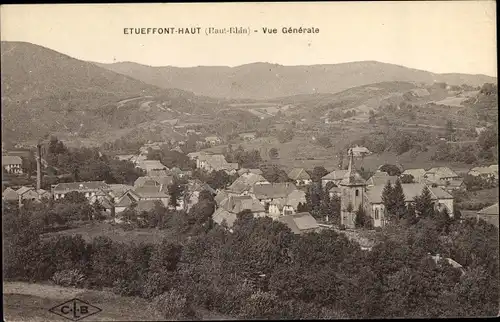 Ak Etueffont Haut Territoire de Belfort, Vue générale