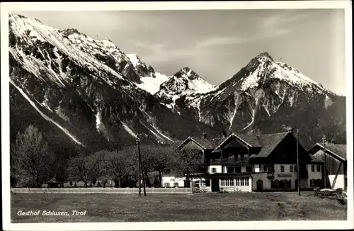 Ak Unterpinswang Pinswang in Tirol, Gasthof Schluxen