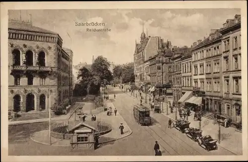 Ak Saarbrücken im Saarland, Reichsstraße