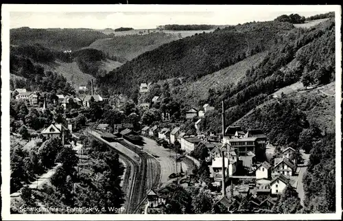 Ak Schalksmühle im Sauerland, Fernblick v. d. Worth