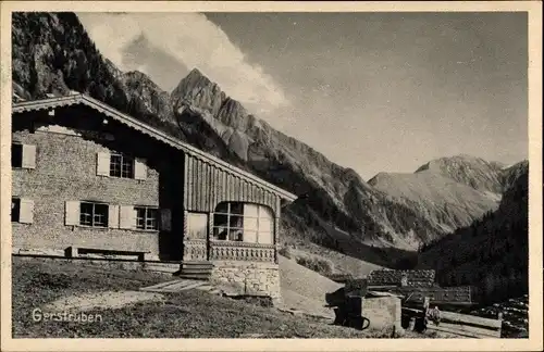 Ak Gerstruben Oberstdorf im Oberallgäu, Gasthof z. Höfatsspitze