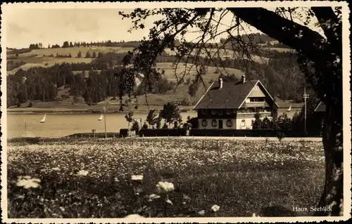Ak Bühl am Alpsee Immenstadt im Allgäu, Café und Pension Haus Seeblick