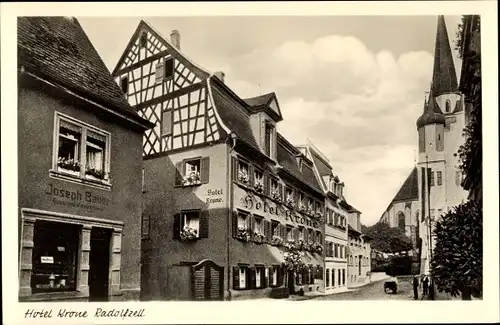 Ak Radolfzell am Bodensee, Hotel Krone von M. Schmid, Joseph Bauer