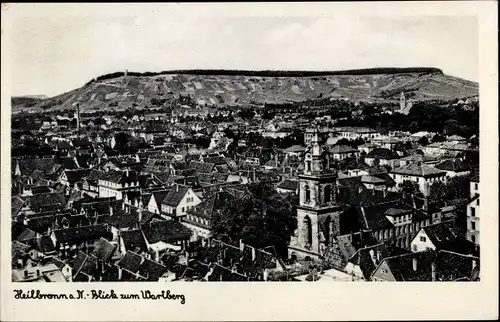 Ak Heilbronn am Neckar, Blick zum Wartberg