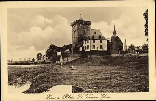 Ak Zons Dormagen am Niederrhein, St. Vincenz Haus