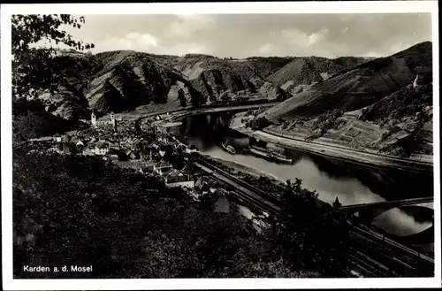 Ak Karden an der Mosel, Panorama