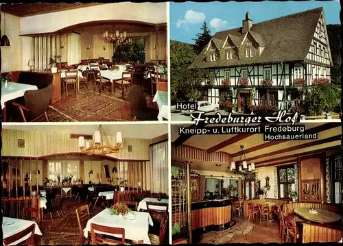 Ak Bad Fredeburg Schmallenberg im Sauerland, Hotel Fredeburger Hof