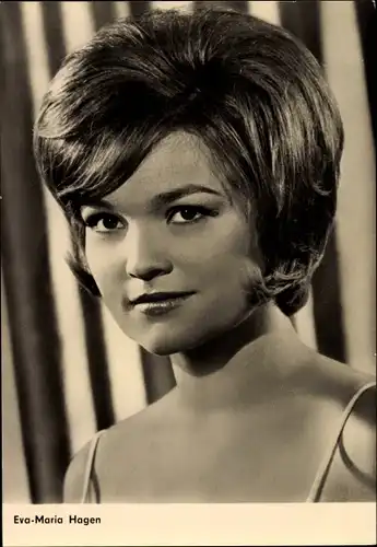 Ak Schauspielerin Eva Maria Hagen, Portrait, DEFA, Vergeßt mir meine Traudel nicht