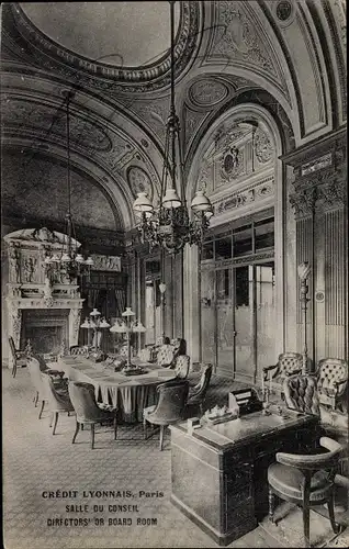 Ak Paris II., Siège central du Crédit Lyonnais, Salle du Conseil, Boulevard des Italiens