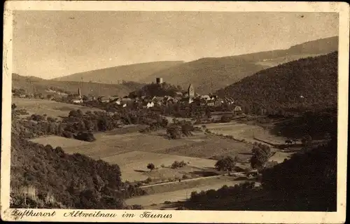 Ak Landpoststempel Altweilnau über Usingen (Taunus) Land