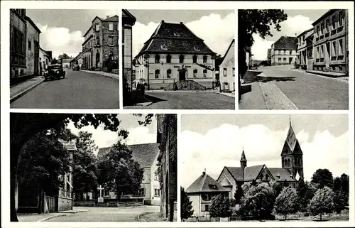 Ak Ramstein Miesenbach in der Pfalz, Ortspartien, Kirche, Gebäudeansicht