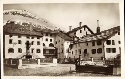 Ak Celerina Schlarigna Kanton Graubünden, Ortsansicht, Häuser, Berg