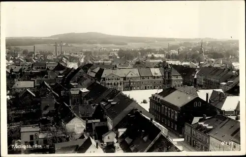 Ak Königsbrück in der Oberlausitz, Panoramablick über die Stadt