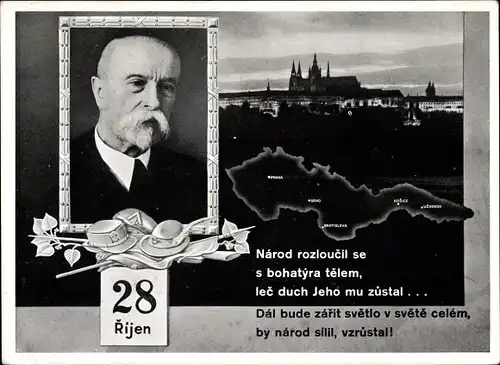 Ak 28. říjen, Errichtung des selbstständigen Tschechoslowakischen Staates 28. Oktober 1918