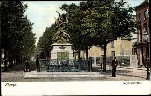 Ak Hamburg Altona, Siegesdenkmal