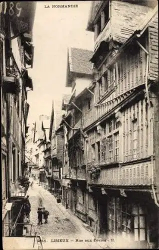 Ak Lisieux Calvados, Rue aux Fevres