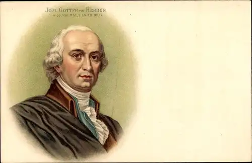 Litho Johann Gottfried von Herder, Dichter, Theologe, Philosoph