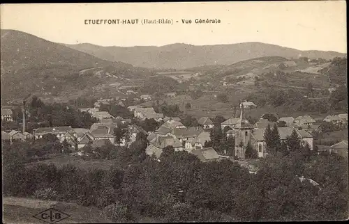 Ak Etueffont Haut Territoire de Belfort, Vue générale