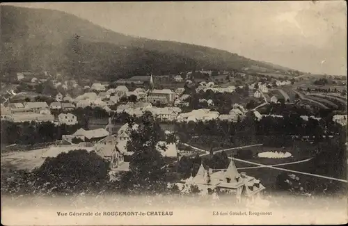 Ak Rougemont le Château Territoire de Belfort, Vue Generale