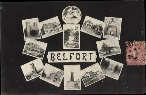 Ak Belfort Beffert Beffort Territoire de Belfort, Ortsansichten, Souvenir