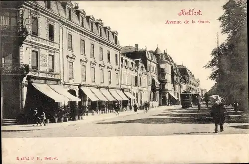 Ak Belfort Beffert Beffort Territoire de Belfort, Avenue de la Gare