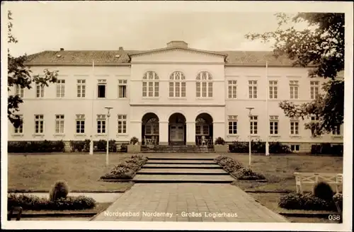 Ak Norderney in Ostfriesland, Großes Logierhaus