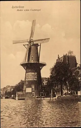 Ak Rotterdam Südholland Niederlande, Molen a/den Coolsingel