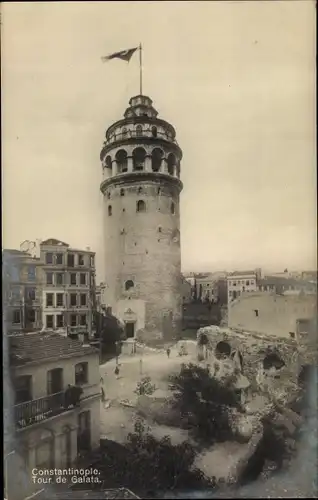 Ak Konstantinopel Istanbul Türkei, Tour de Galata