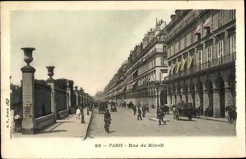 Ak Paris, Rue de Rivoli