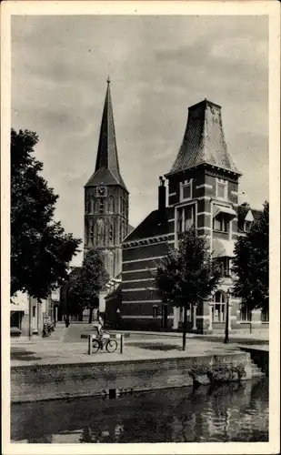 Ak Kampen Overijssel Niederlande, Schoolstraat met Boventoren