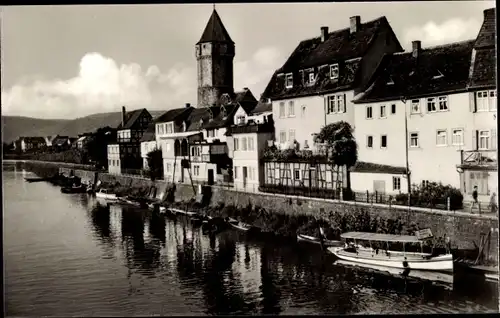 Ak Wertheim am Main, Taubermündung