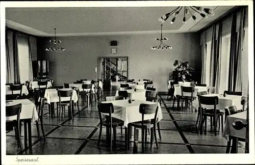 Ak Königswinter am Rhein, Bergmann Erholungswerk E.V., Heim Rosenau, Speisesaal