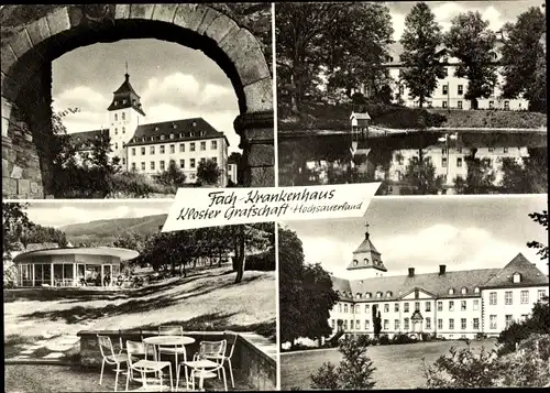 Ak Grafschaft Schmallenberg im Sauerland, Fach-Krankenhaus KLoster Grafschaft, Teilansichten