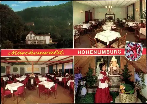 Ak Hohenlimburg Hagen in Westfalen, Märchenwald, Restaurant, Wald, Prinzessin und Froschkönig