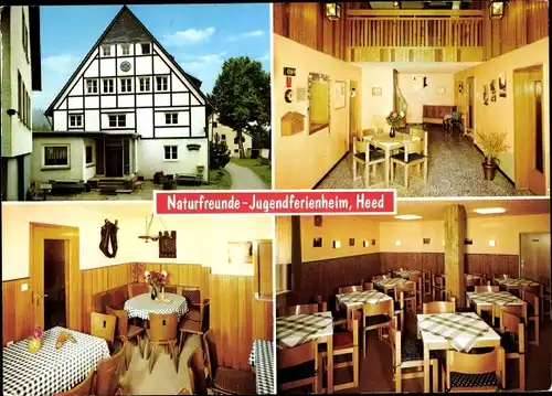 Ak Heed Meinerzhagen im Sauerland, Naturfreunde Jugendferienheim, Innenansichten, Hausansicht