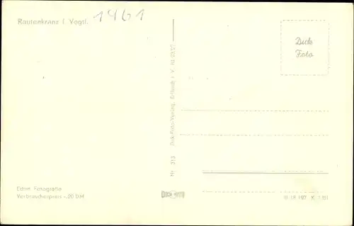 Ak Rautenkranz im Vogtland, Teilansicht