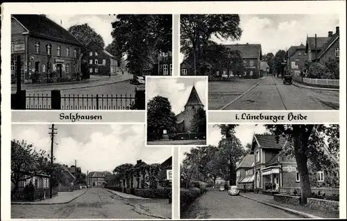 Ak Salzhausen in der Lüneburger Heide, Ortsansichten