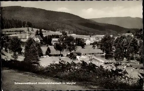 Ak Klosterreichenbach Baiersbronn im Schwarzwald, Ort im Murgtal, Freibad