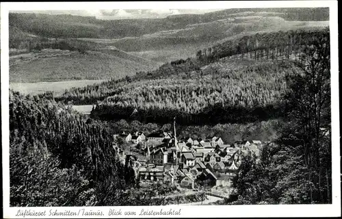 Ak Schmitten im Hochtaunuskreis Hessen, Blick vom Leistenbachtal, Hotel Ernst