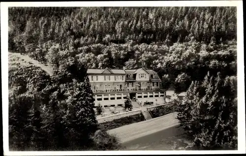 Ak Sandplacken Oberursel im Taunus Hessen, Hotel, Wald