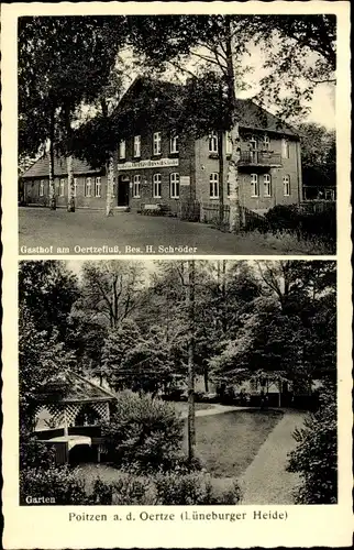 Ak Poitzen Faßberg, Gasthof zum Oertzelfluß