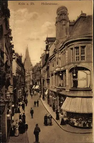 Ak Köln am Rhein, Hohestraße, Geschäft