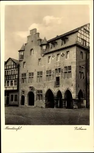 Ak Bad Münstereifel in Nordrhein Westfalen, Rathaus